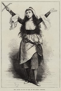 Mrs Rousby as Joan of Arc at the Queen